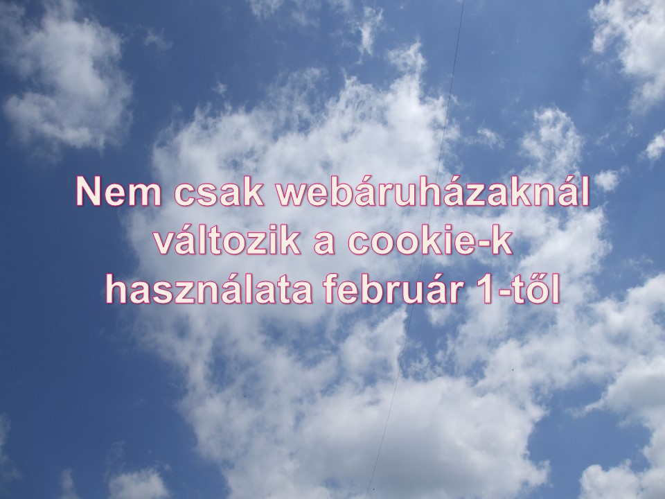 Nem csak webáruházaknál változik a cookie-k használata február 1-től 
Janok Júlia
Vállalkozás Szlovákiában